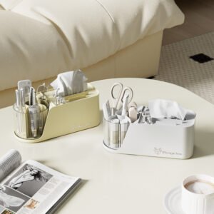 Desktop Tissue Box for Home, Living Room Napkin Holder, Dining Table Coffee Table Remote Control Storage, Simple Wall-mounted Design