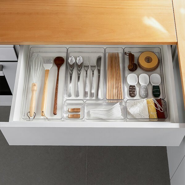 Kitchen Utensil Organizer, Stackable Storage Container for Drawer Organization and Categorization - Image 2