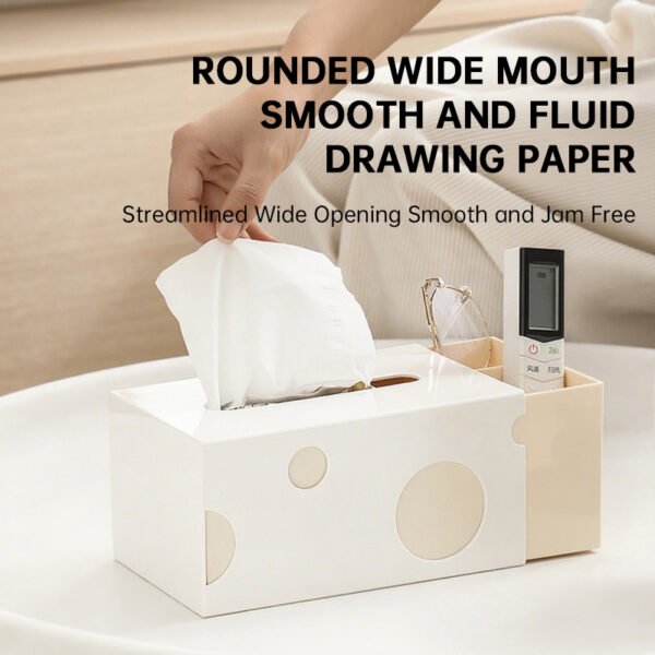 Creative Cheese Tissue Box, Cute Multifunctional Napkin Holder with Remote Control Storage for Living Room, Home & Dining Table - Image 3