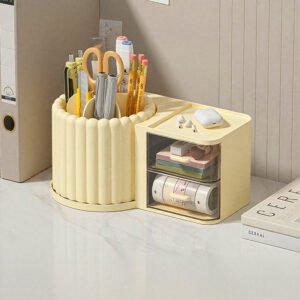 Plastic Lipstick Organizer, Custom Round Multi-Layer Jewelry Storage Box with Dustproof Glass for Earrings, Necklaces & Small Accessories